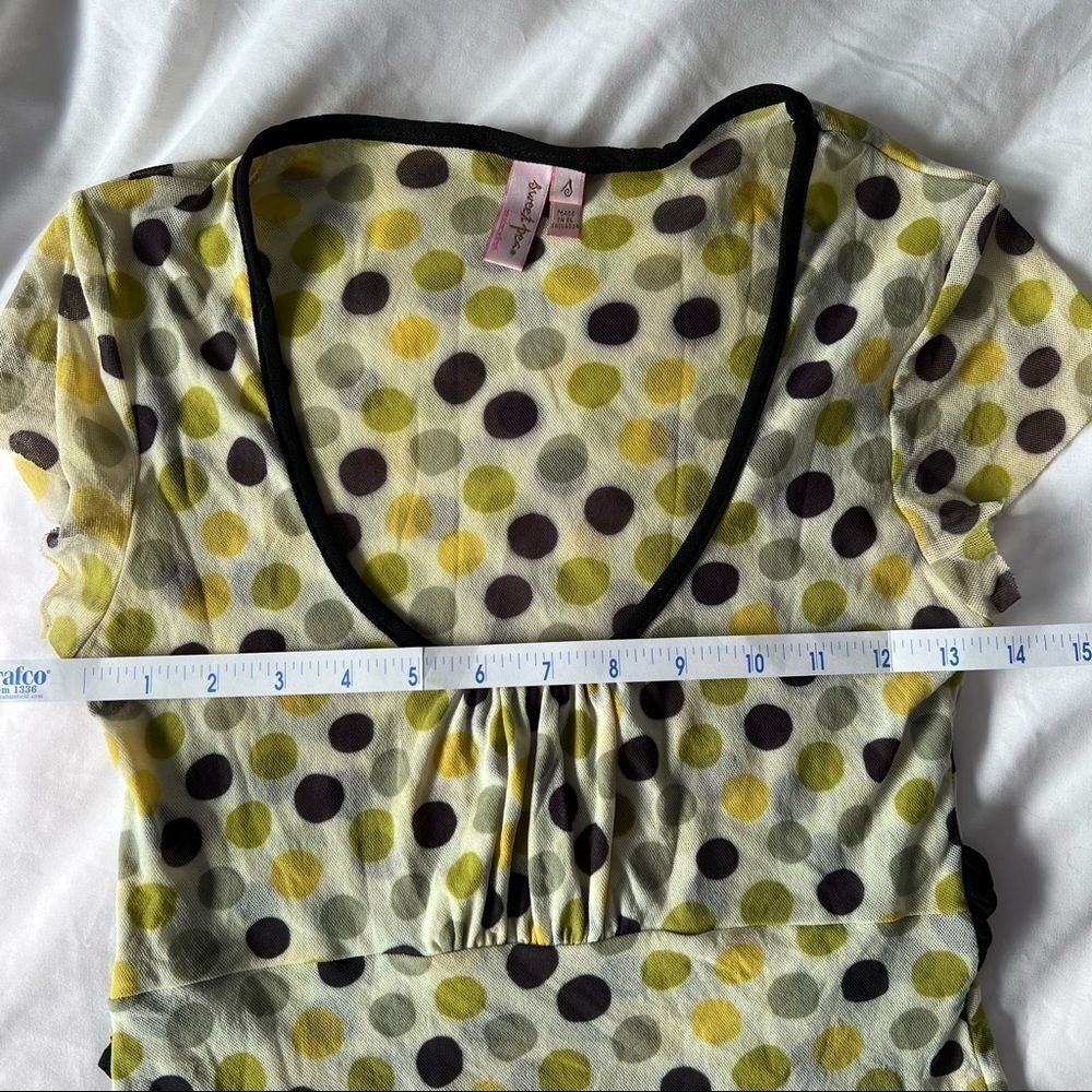Sweet Pea by Staci Frati Short Sleeve Top Blouse - Picture 6 of 8